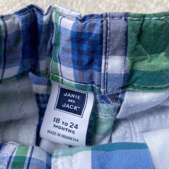 Janie and jack plaid short EUC - Picture 2 of 2